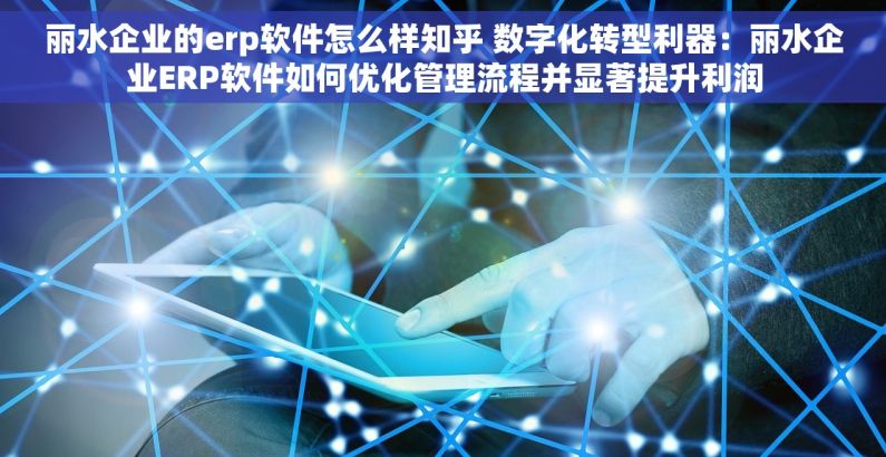 丽水企业的erp软件怎么样知乎 数字化转型利器：丽水企业ERP软件如何优化管理流程并显著提升利润