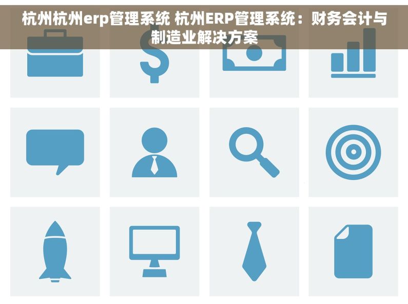 杭州杭州erp管理系统 杭州ERP管理系统：财务会计与制造业解决方案
