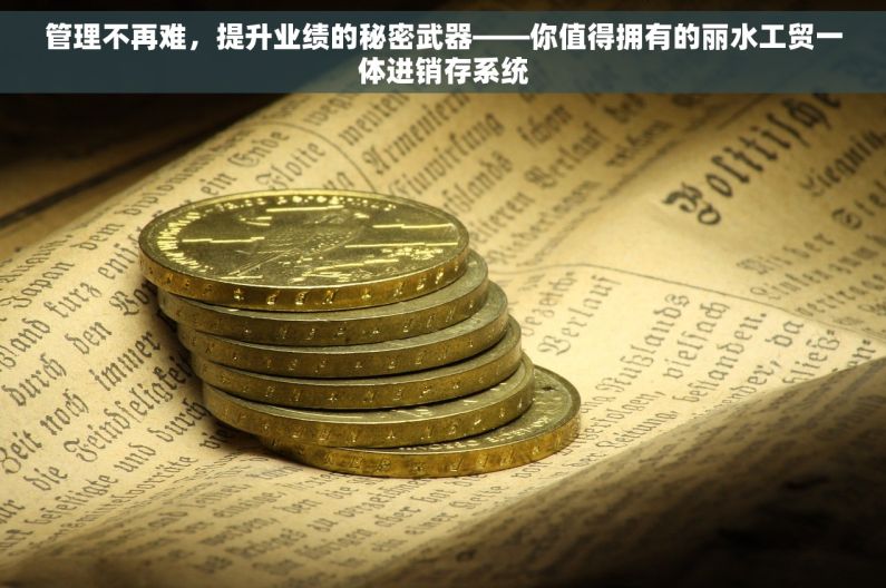 管理不再难，提升业绩的秘密武器——你值得拥有的丽水工贸一体进销存系统