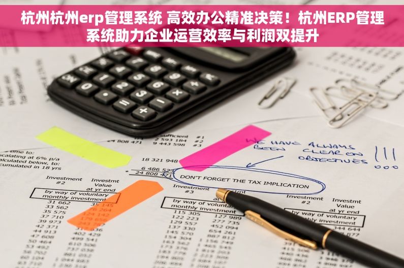 杭州杭州erp管理系统 高效办公精准决策！杭州ERP管理系统助力企业运营效率与利润双提升