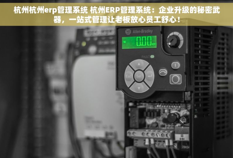 杭州杭州erp管理系统 杭州ERP管理系统：企业升级的秘密武器，一站式管理让老板放心员工舒心！