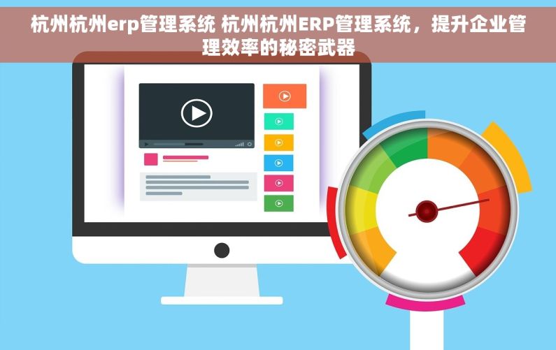 杭州杭州erp管理系统 杭州杭州ERP管理系统，提升企业管理效率的秘密武器
