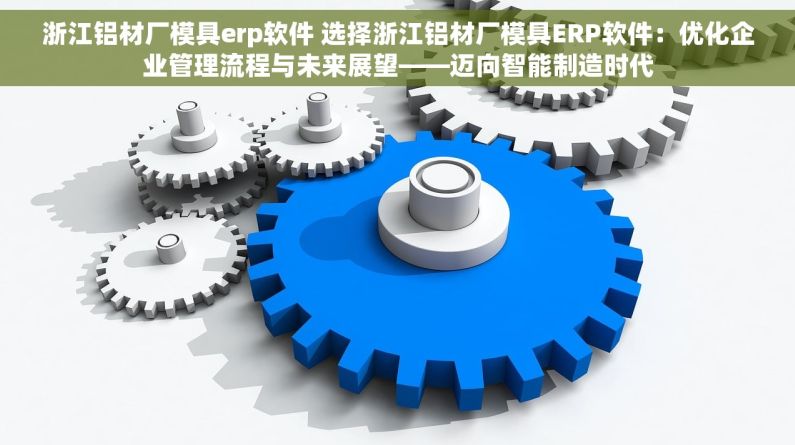 浙江铝材厂模具erp软件 选择浙江铝材厂模具ERP软件：优化企业管理流程与未来展望——迈向智能制造时代
