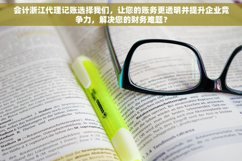 会计浙江代理记账选择我们，让您的账务更透明并提升企业竞争力，解决您的财务难题？
