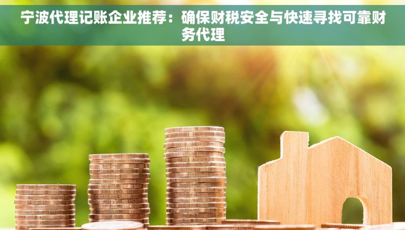 宁波代理记账企业推荐：确保财税安全与快速寻找可靠财务代理