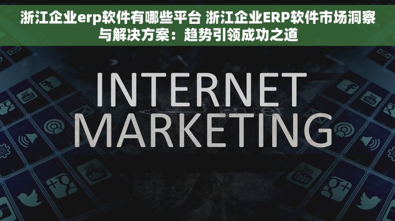 浙江企业erp软件有哪些平台 浙江企业ERP软件市场洞察与解决方案：趋势引领成功之道