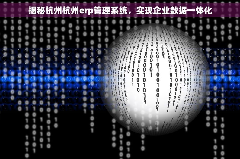 揭秘杭州杭州erp管理系统，实现企业数据一体化