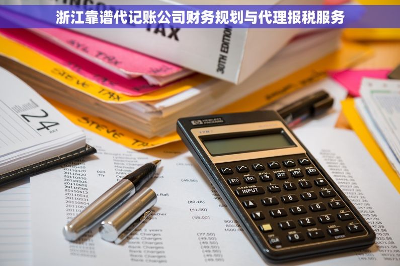 浙江靠谱代记账公司财务规划与代理报税服务