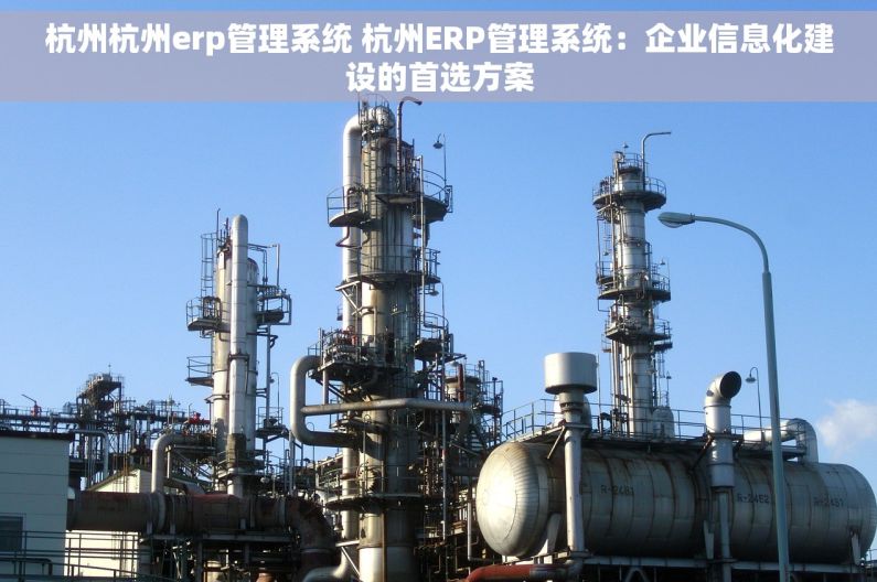 杭州杭州erp管理系统 杭州ERP管理系统：企业信息化建设的首选方案