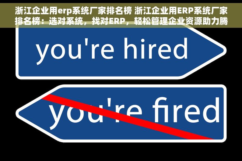 浙江企业用erp系统厂家排名榜 浙江企业用ERP系统厂家排名榜：选对系统，找对ERP，轻松管理企业资源助力腾飞