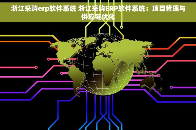 浙江采购erp软件系统 浙江采购ERP软件系统：项目管理与供应链优化