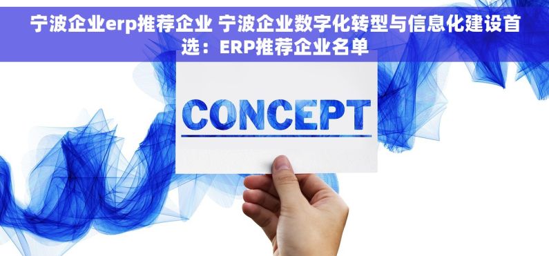 宁波企业erp推荐企业 宁波企业数字化转型与信息化建设首选：ERP推荐企业名单