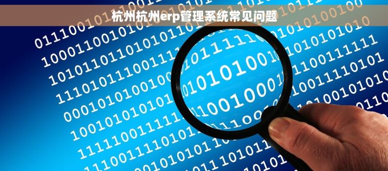 杭州杭州erp管理系统常见问题