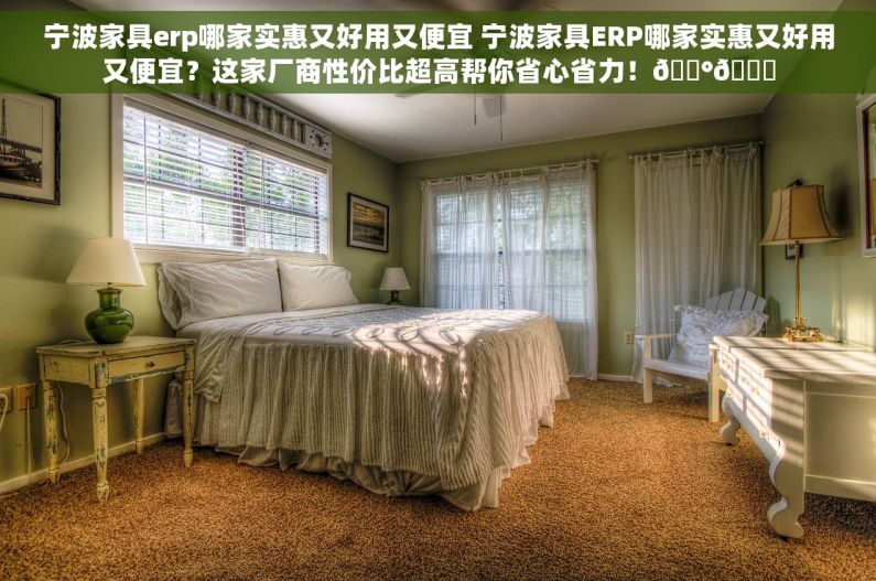 宁波家具erp哪家实惠又好用又便宜 宁波家具ERP哪家实惠又好用又便宜？这家厂商性价比超高帮你省心省力！💰🌟