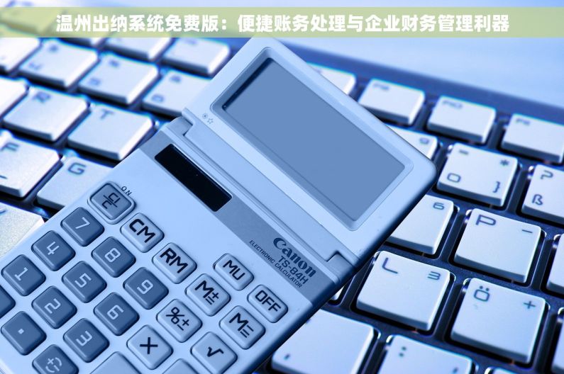 温州出纳系统免费版：便捷账务处理与企业财务管理利器