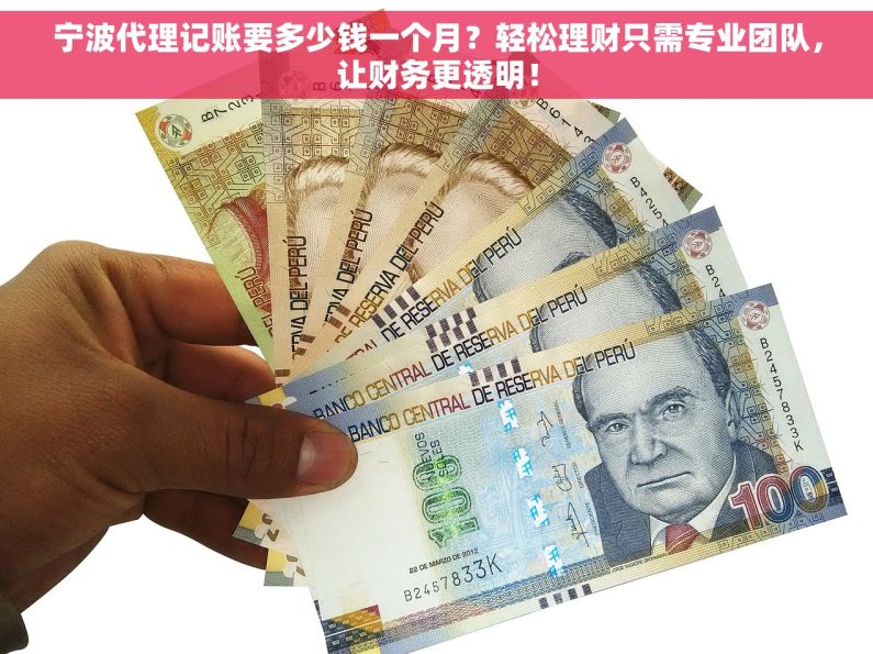 宁波代理记账要多少钱一个月？轻松理财只需专业团队，让财务更透明！