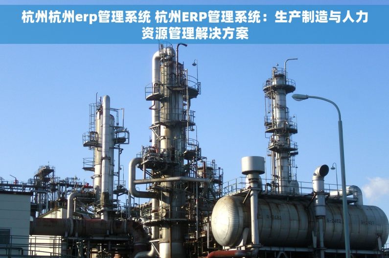 杭州杭州erp管理系统 杭州ERP管理系统：生产制造与人力资源管理解决方案