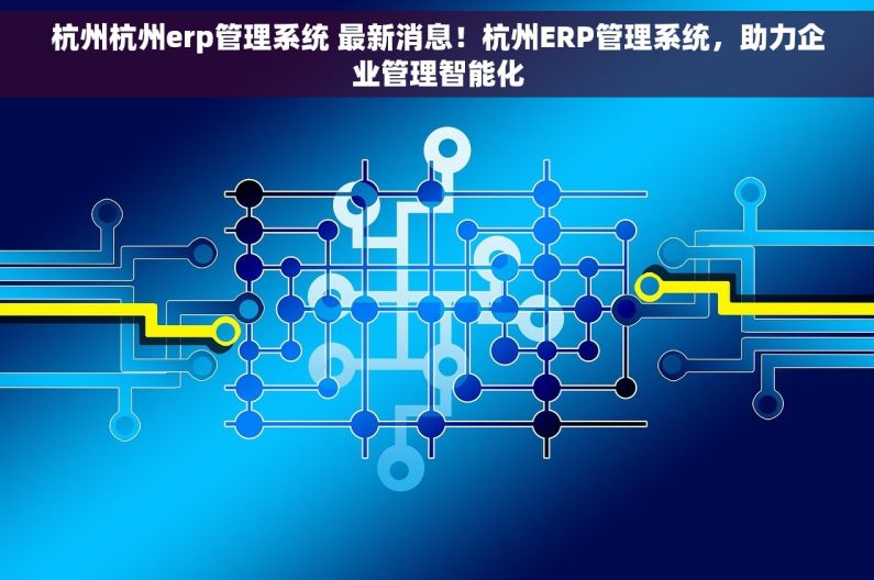 杭州杭州erp管理系统 最新消息！杭州ERP管理系统，助力企业管理智能化