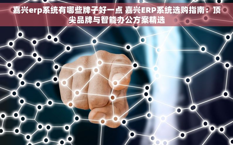 嘉兴erp系统有哪些牌子好一点 嘉兴ERP系统选购指南：顶尖品牌与智能办公方案精选