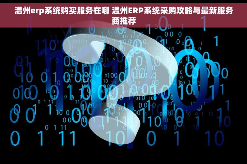 温州erp系统购买服务在哪 温州ERP系统采购攻略与最新服务商推荐