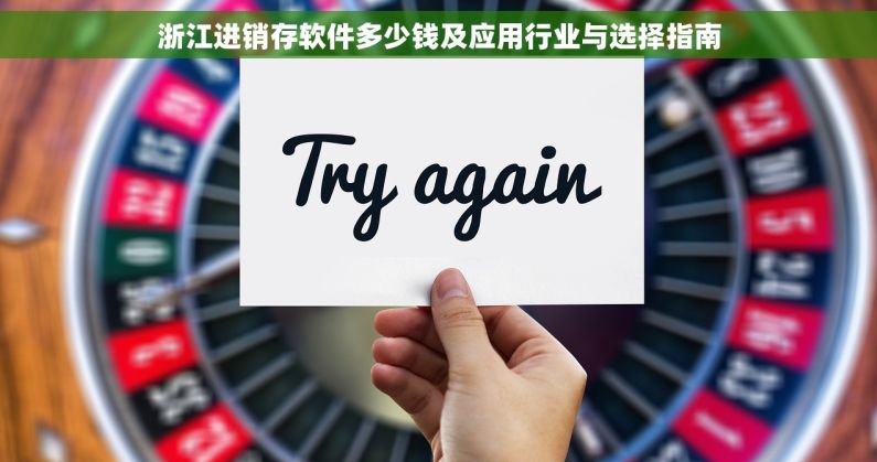 浙江进销存软件多少钱及应用行业与选择指南