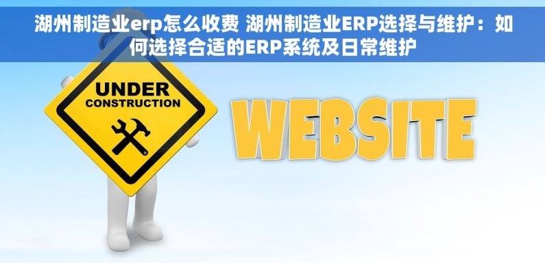 湖州制造业erp怎么收费 湖州制造业ERP选择与维护：如何选择合适的ERP系统及日常维护