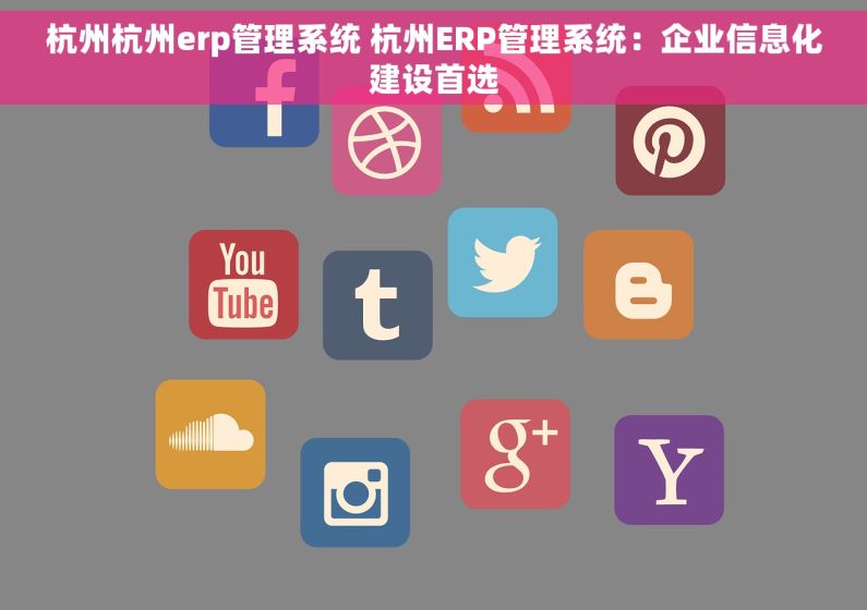 杭州杭州erp管理系统 杭州ERP管理系统：企业信息化建设首选