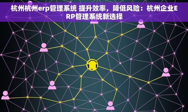杭州杭州erp管理系统 提升效率，降低风险：杭州企业ERP管理系统新选择
