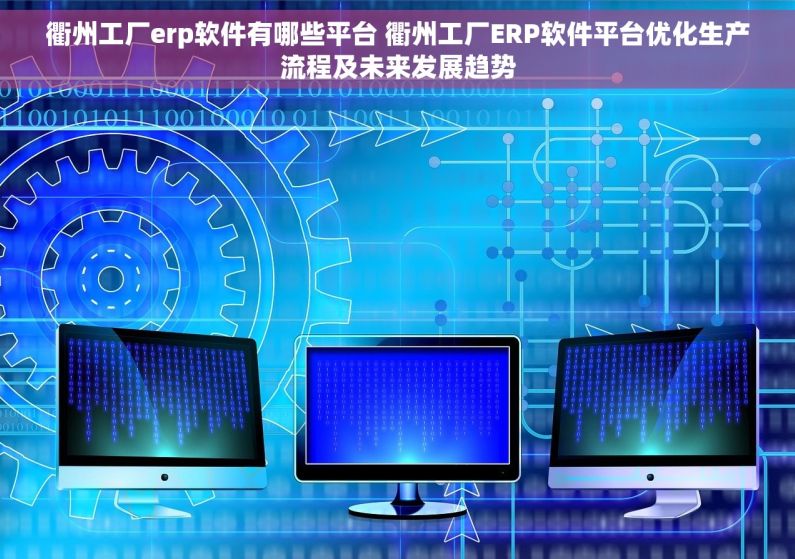 衢州工厂erp软件有哪些平台 衢州工厂ERP软件平台优化生产流程及未来发展趋势