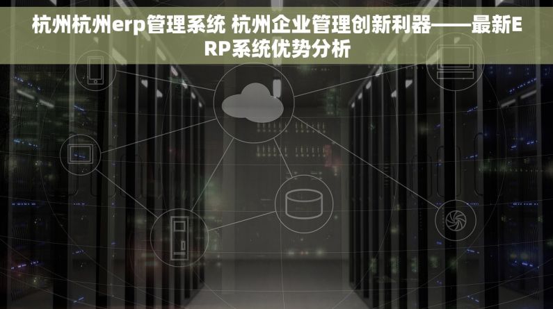 杭州杭州erp管理系统 杭州企业管理创新利器——最新ERP系统优势分析