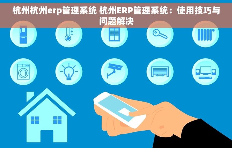杭州杭州erp管理系统 杭州ERP管理系统：使用技巧与问题解决