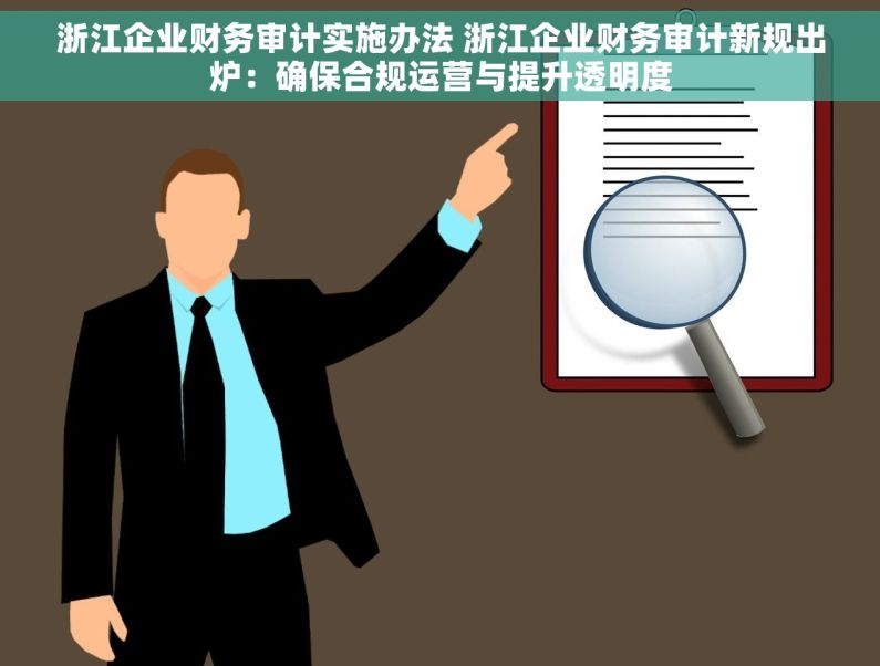 浙江企业财务审计实施办法 浙江企业财务审计新规出炉：确保合规运营与提升透明度