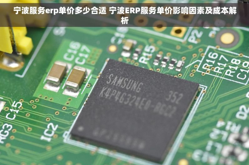 宁波服务erp单价多少合适 宁波ERP服务单价影响因素及成本解析