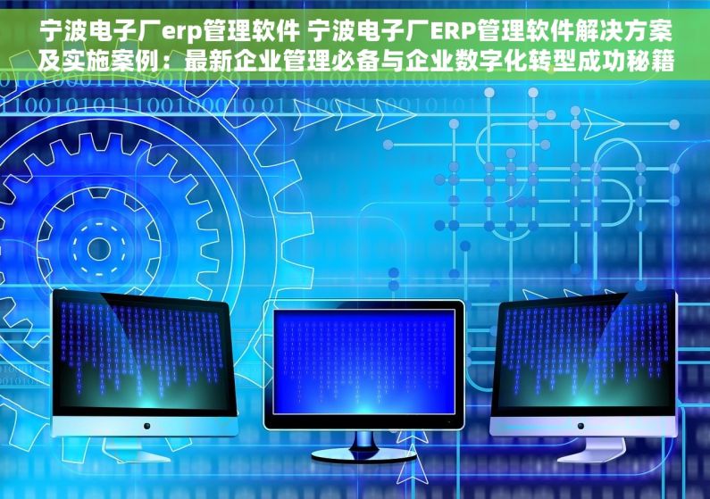 宁波电子厂erp管理软件 宁波电子厂ERP管理软件解决方案及实施案例：最新企业管理必备与企业数字化转型成功秘籍