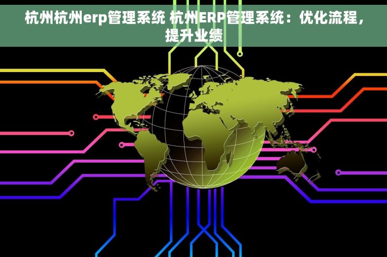 杭州杭州erp管理系统 杭州ERP管理系统：优化流程，提升业绩