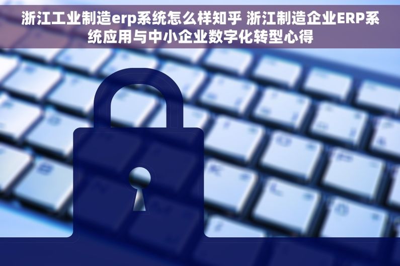 浙江工业制造erp系统怎么样知乎 浙江制造企业ERP系统应用与中小企业数字化转型心得