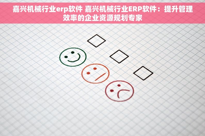 嘉兴机械行业erp软件 嘉兴机械行业ERP软件：提升管理效率的企业资源规划专家