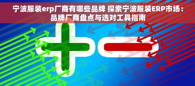 宁波服装erp厂商有哪些品牌 探索宁波服装ERP市场：品牌厂商盘点与选对工具指南