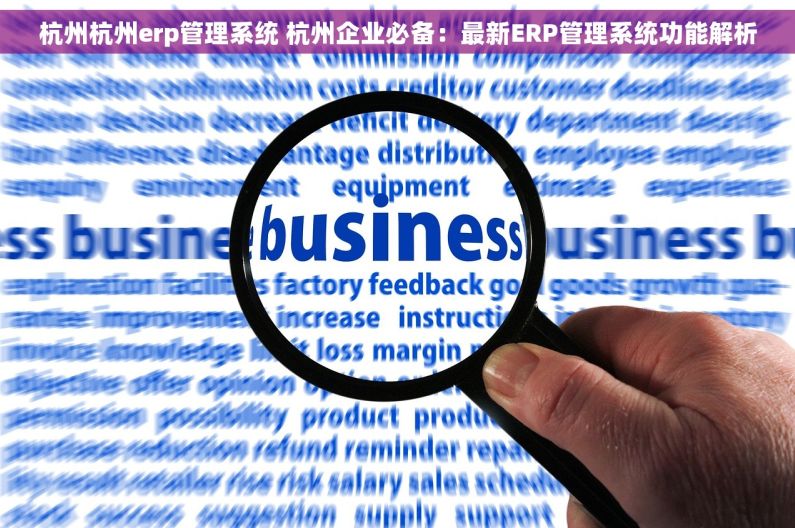 杭州杭州erp管理系统 杭州企业必备：最新ERP管理系统功能解析