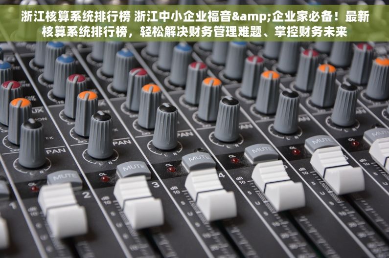 浙江核算系统排行榜 浙江中小企业福音&企业家必备！最新核算系统排行榜，轻松解决财务管理难题、掌控财务未来