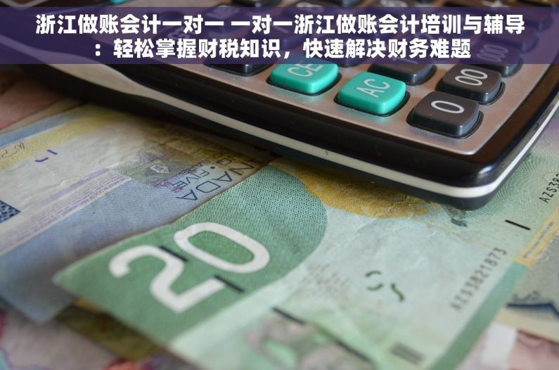 浙江做账会计一对一 一对一浙江做账会计培训与辅导：轻松掌握财税知识，快速解决财务难题