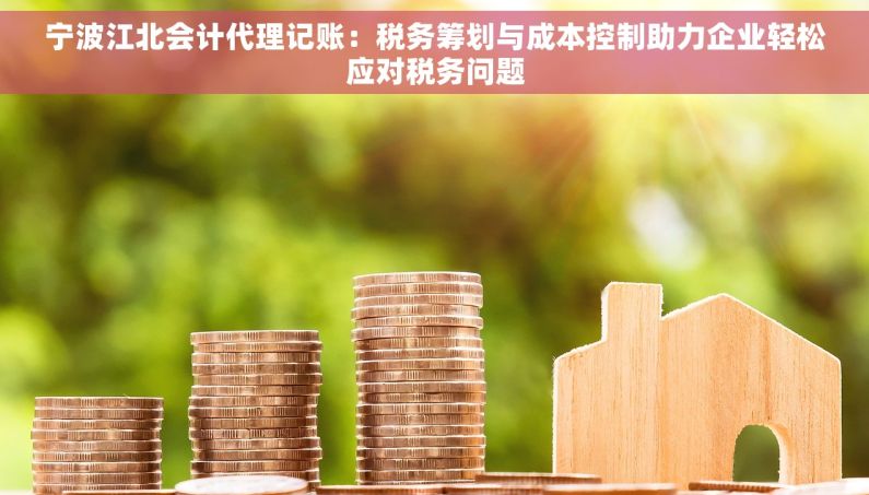 宁波江北会计代理记账：税务筹划与成本控制助力企业轻松应对税务问题