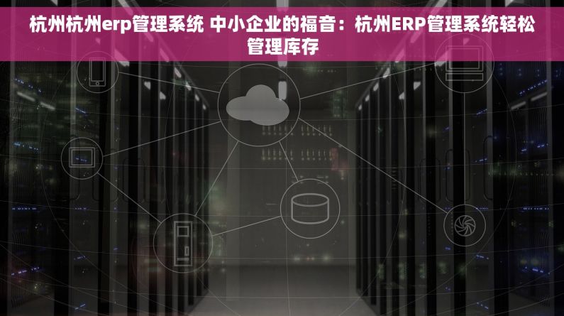 杭州杭州erp管理系统 中小企业的福音：杭州ERP管理系统轻松管理库存
