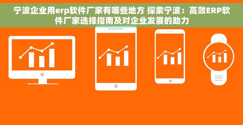 宁波企业用erp软件厂家有哪些地方 探索宁波：高效ERP软件厂家选择指南及对企业发展的助力