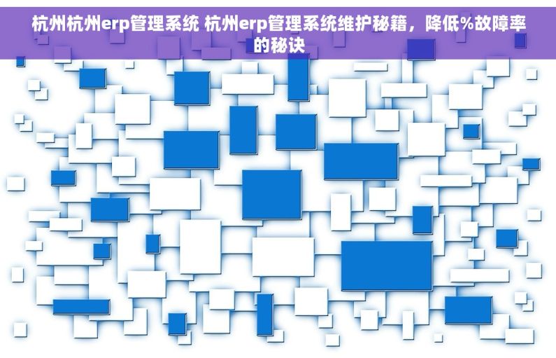 杭州杭州erp管理系统 杭州erp管理系统维护秘籍，降低%故障率的秘诀