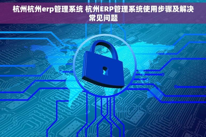 杭州杭州erp管理系统 杭州ERP管理系统使用步骤及解决常见问题