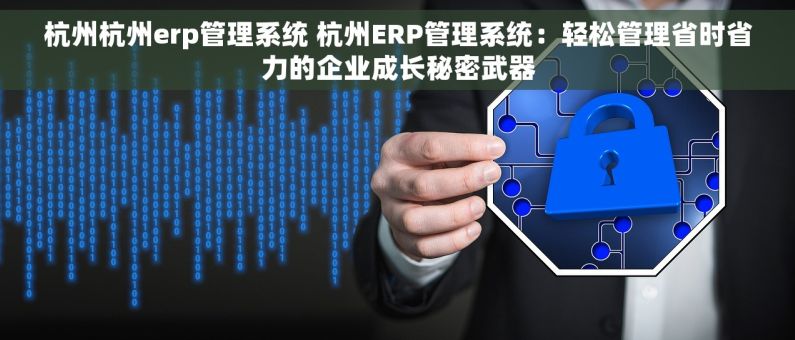 杭州杭州erp管理系统 杭州ERP管理系统：轻松管理省时省力的企业成长秘密武器