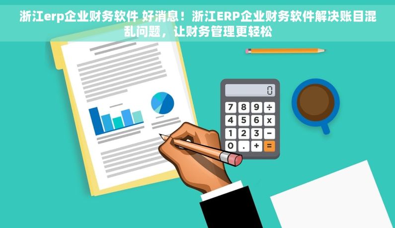 浙江erp企业财务软件 好消息！浙江ERP企业财务软件解决账目混乱问题，让财务管理更轻松