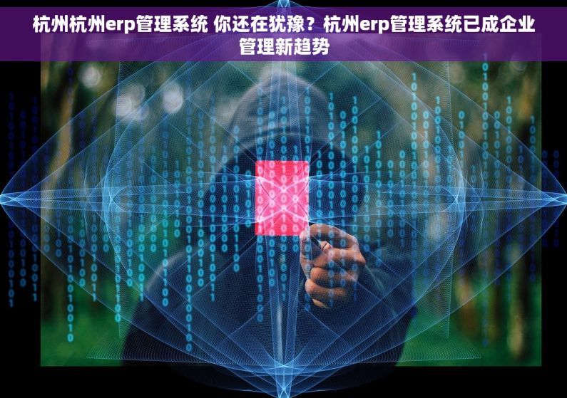 杭州杭州erp管理系统 你还在犹豫？杭州erp管理系统已成企业管理新趋势