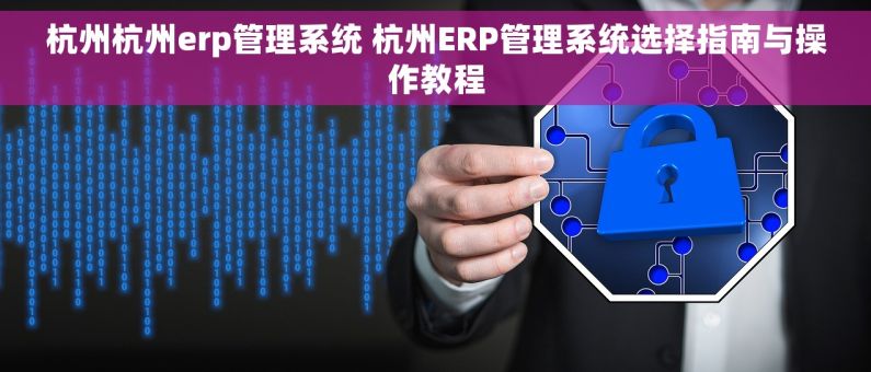 杭州杭州erp管理系统 杭州ERP管理系统选择指南与操作教程